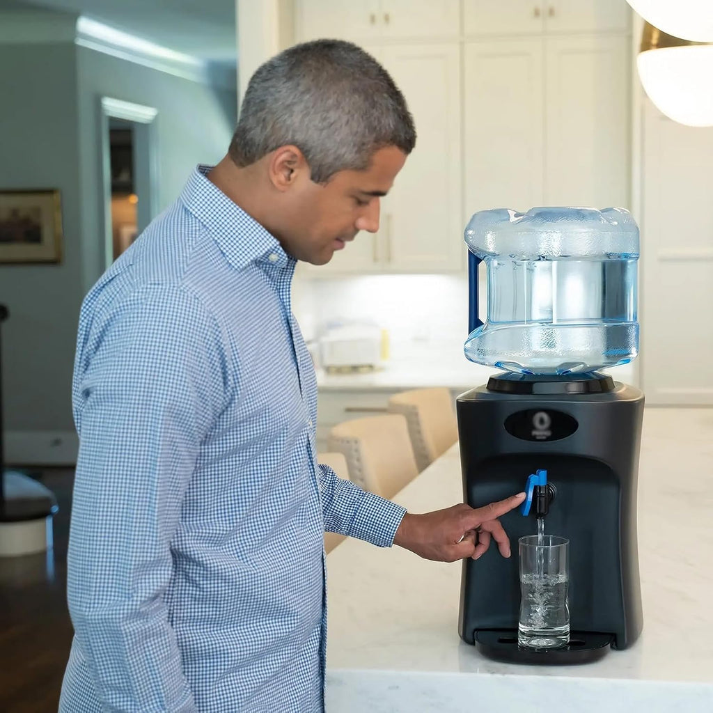 GRFIT Compact Countertop Water Dispenser with Removable Nozzle for Home Office Hot Water Dispenser