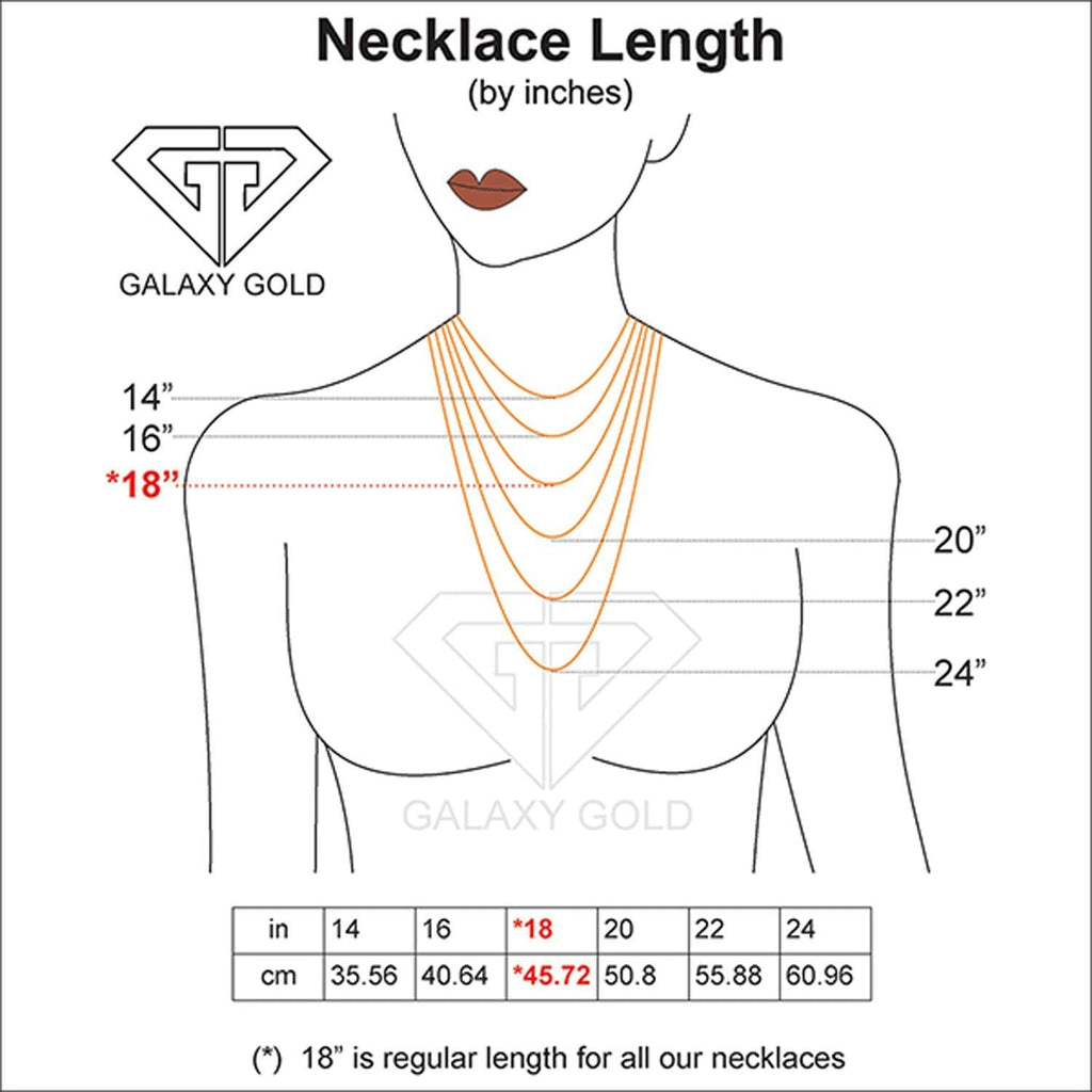 Galaxy Gold 14K Solid Gold Natural Sapphire Pendant Necklace for Women - Yellow Gold Fine Jewelry
