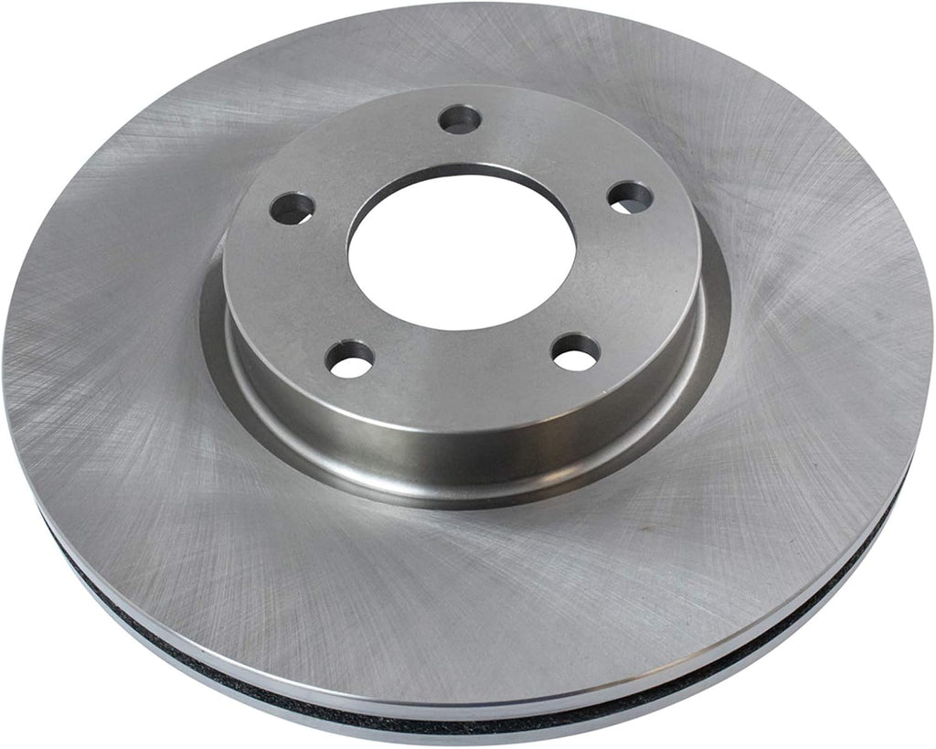TRQ Front and Rear Brake Pad and Rotor Set Ceramic Vented Solid Rotors Compatible with 2006-2013 Mazda 3