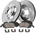 Callahan Brake Parts Front Brake Kit For BMW X5 2011-18 | BMW X6 2011-19 - Disc Rotors with Ceramic Brake Pads + Sensors, EBYK036435
