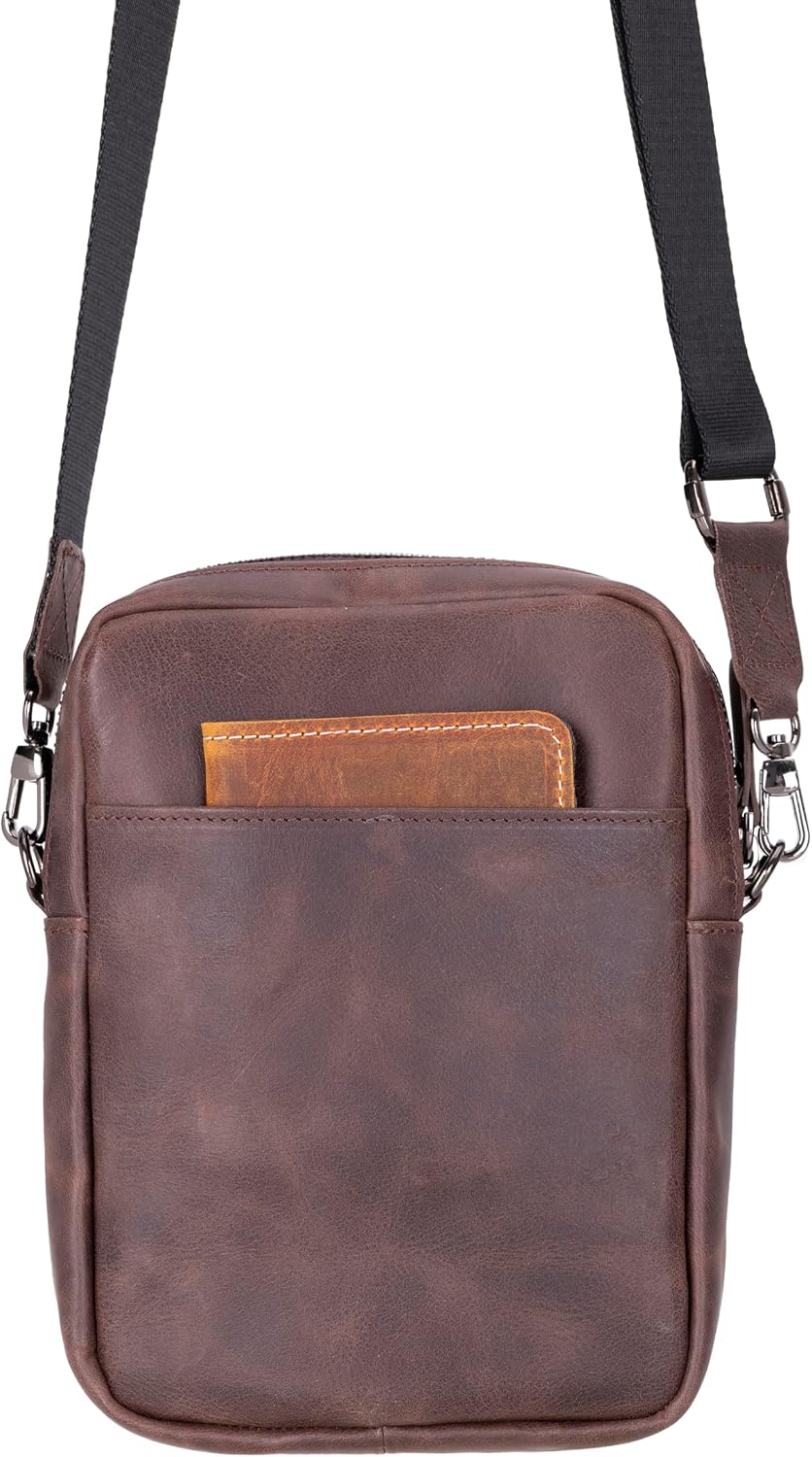 VENOULT Crossbody Leather Wallet for Man or Women fits iPhone 16 Pro MAX