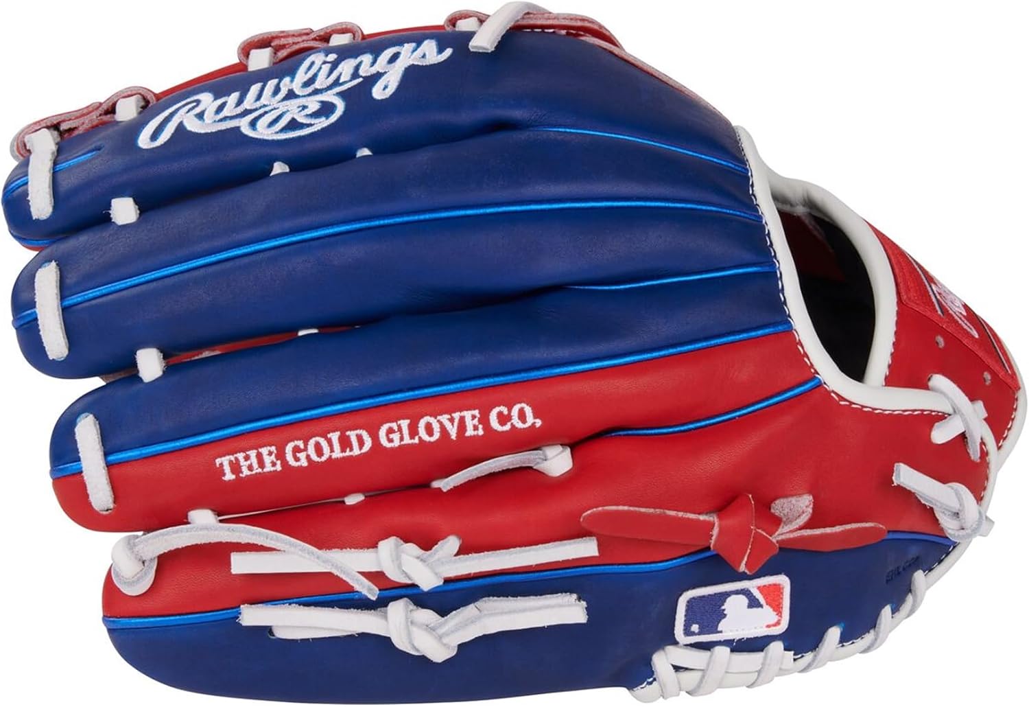 Rawlings Heart of The Hide R303 Outfield Baseball Glove 12.75 Scarlet Royal Right Hand Throw Standard Fit
