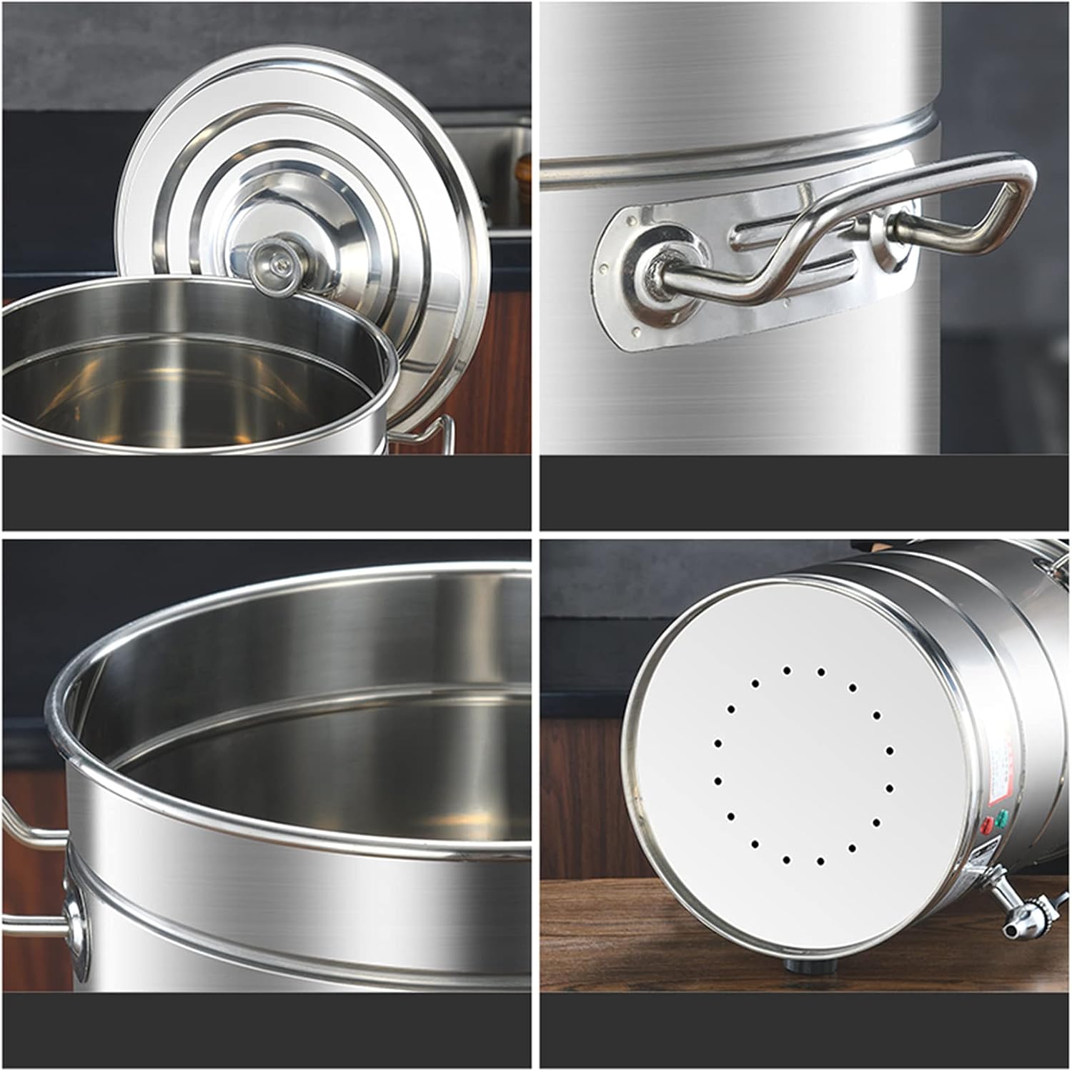 40L Stainless Steel Electric Hot Water Boiler Urn, Commercial Coffee Urn for Catering, Restaurant & Drink Shop - Durable, Easy-Serve Spigot, Large Capacity