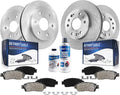 Detroit Axle - Brake Kit for Chevy GMC Silverado Sierra Yukon XL Suburban 1500 Tahoe Avalanche Cadillac Escalade ESV EXT Replacement Disc Brake Rotors Ceramic Brakes Pads Front and Rear