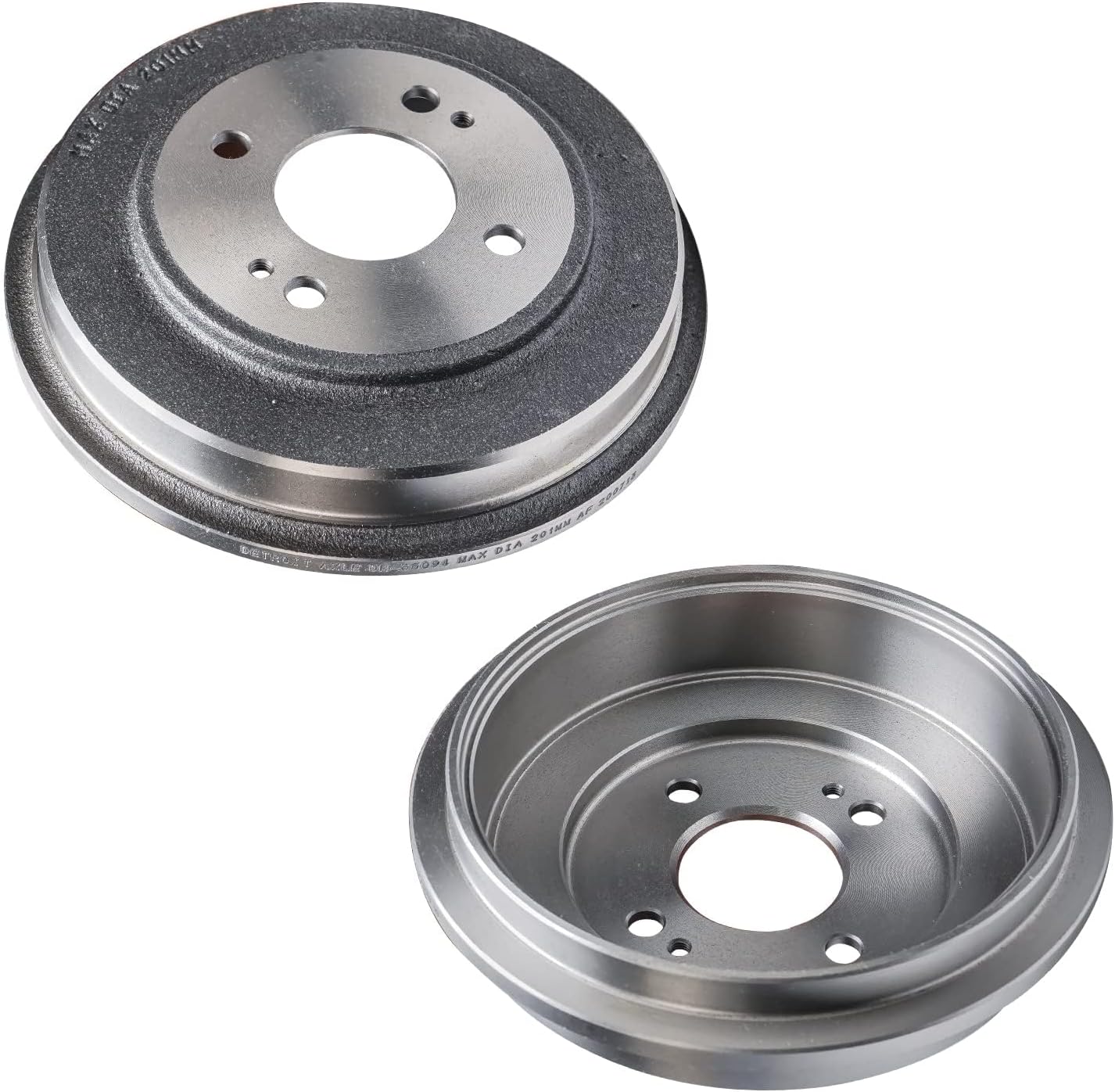 Detroit Axle - Brake Kit for 09-13 Honda Fit Front Brake Rotors Ceramic Brakes Pads Rear Brake Drums Brake Shoes 2009 2010 2011 2012 2013 Replacement : 10.32 inch Front Rotors