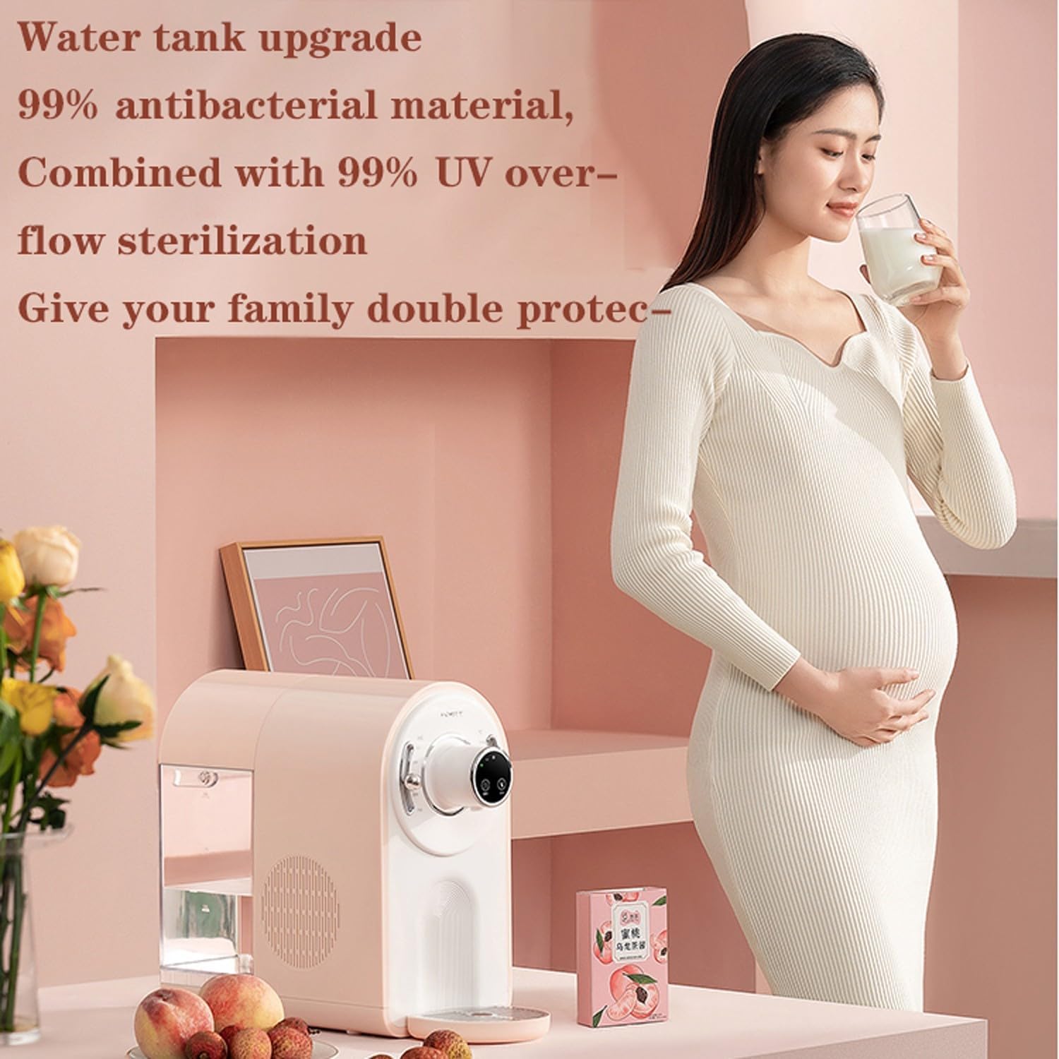 instant hot water dispenser Retro-style cooling and heating dual-purpose household desktop smart 3.2L capacity