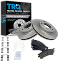 TRQ Front Brake Pad and Rotor Set Ceramic Compatible with 1993-1997 Ford Probe 1994-2002 Mazda 626 1993-1997 MX-6