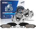 Detroit Axle - Front Brake Calipers w/Bracket + Ceramic Brake Pads Replacement for BMW 323i 328i xDrive X1 328xi - 4pc Set