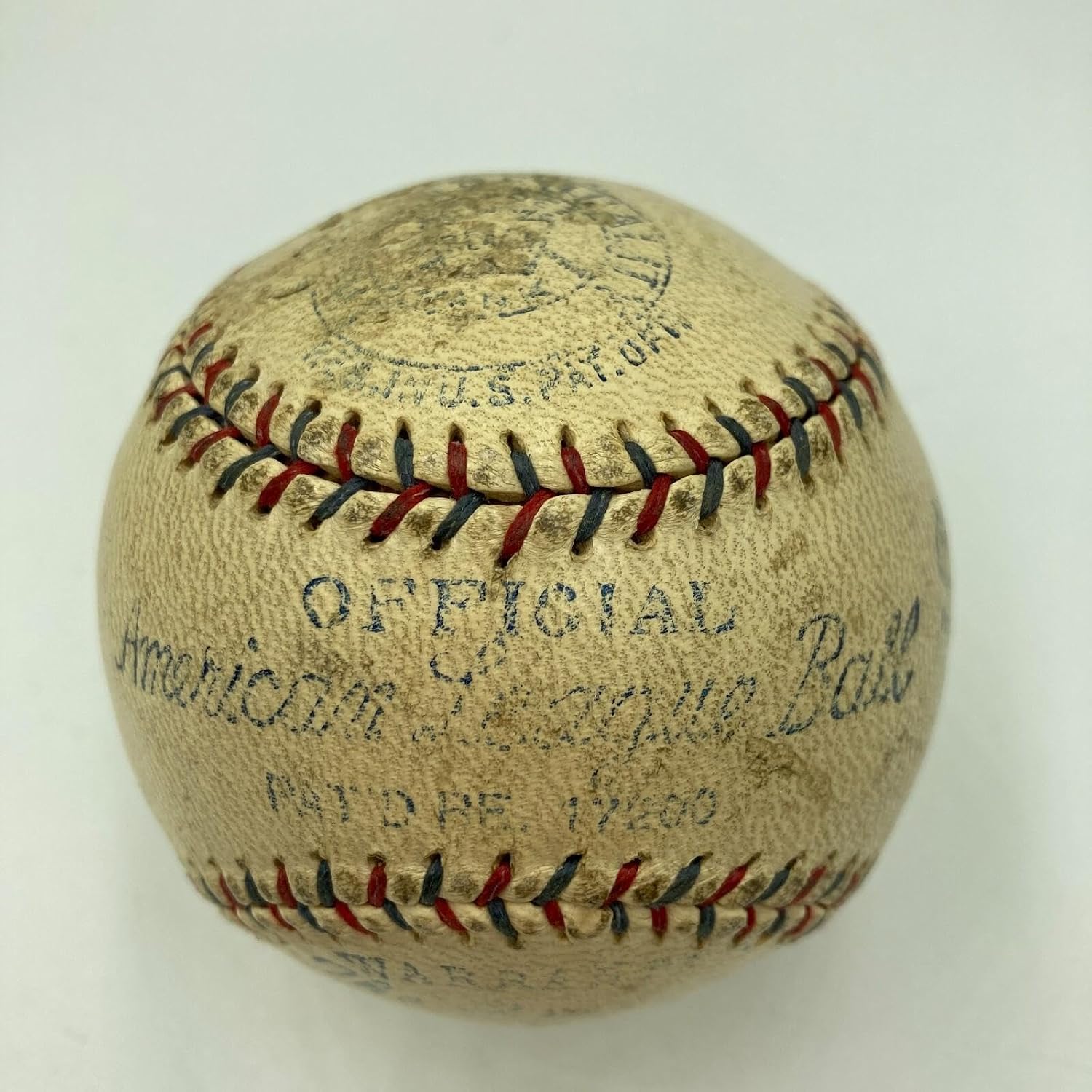 Earl Averill 1929 Rookie Single Signed AL Game Used Baseball PSA/DNA LOA - MLB Autographed Game Used Bases