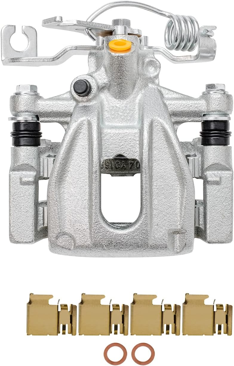 Detroit Axle - Rear Brake Kit for Ford Five Hundred Freestyle Taurus X Mercury Montego Sable, Drilled & Slotted Disc Brake Rotors Ceramic Brake Pads Brake Caliper Replacement