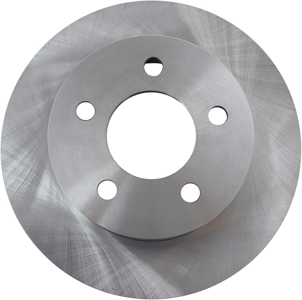 TRQ Front and Rear Brake Pad and Rotor Set Ceramic Vented Solid Rotors Compatible with 1995-1998 Jeep Grand Cherokee