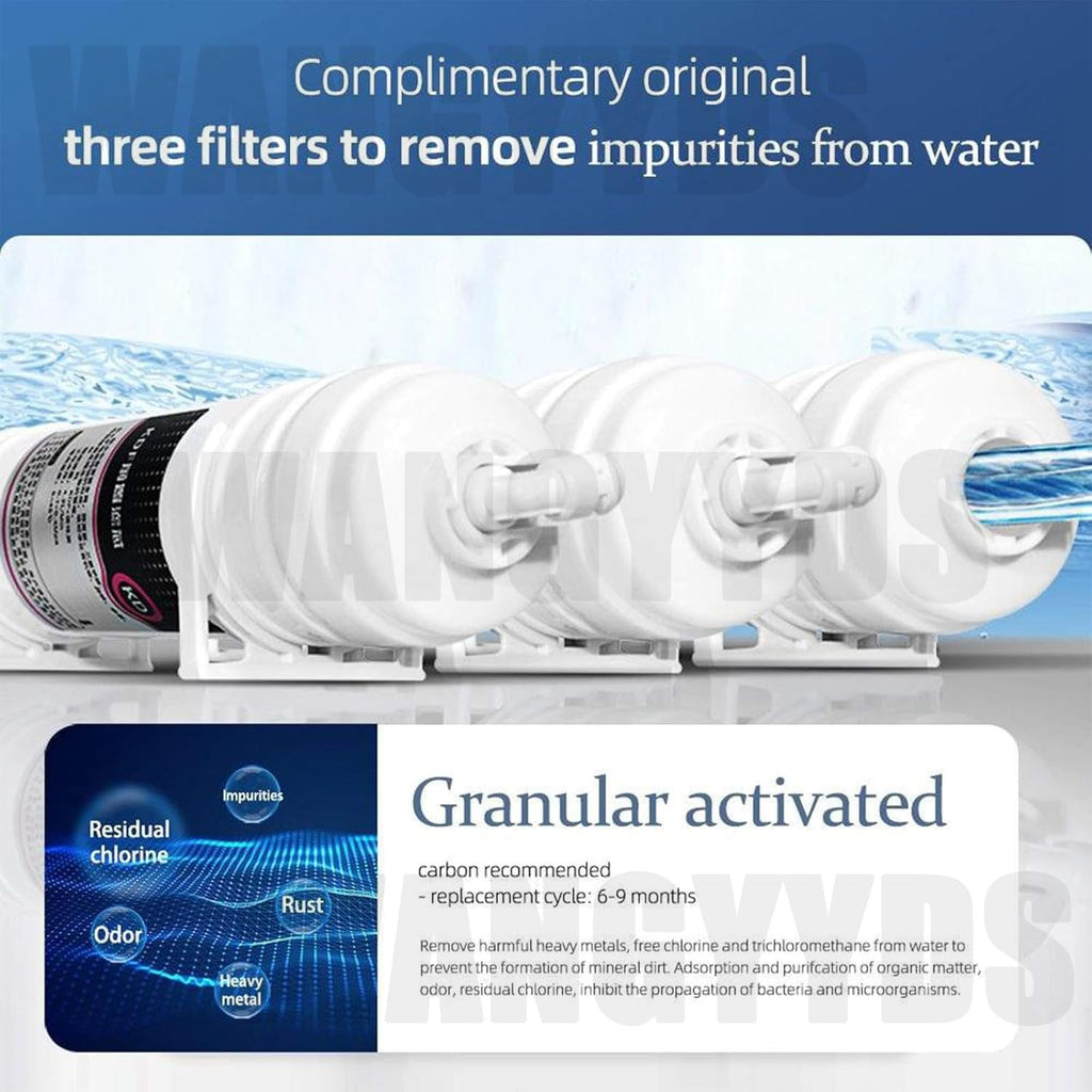 Water Warmer Commercial Water Boiler 50/60/80L(13/16/21gal)/Hour Step-Heating Automatic Electric Hot Water Dispensers Countertop Adjustable Temperature Quick Heating Touchscreen,White-60L