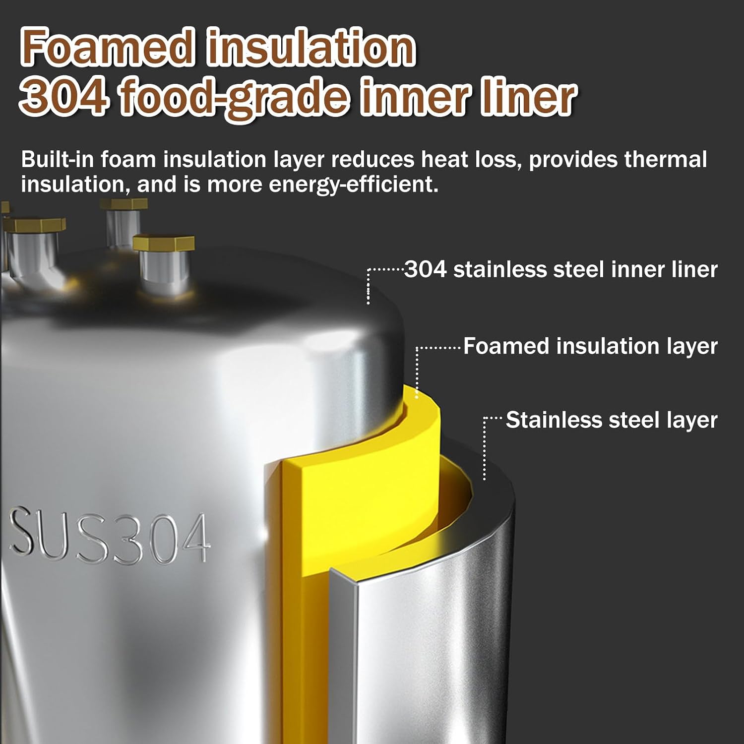 12L/3.2Gal Commercial Automatic Milk Frother, 2500W Electric Countertop Water Dispenser,Stainless Steel Boiler for Boba Tea, Hotel, Restaurant, Office Use Black-220V