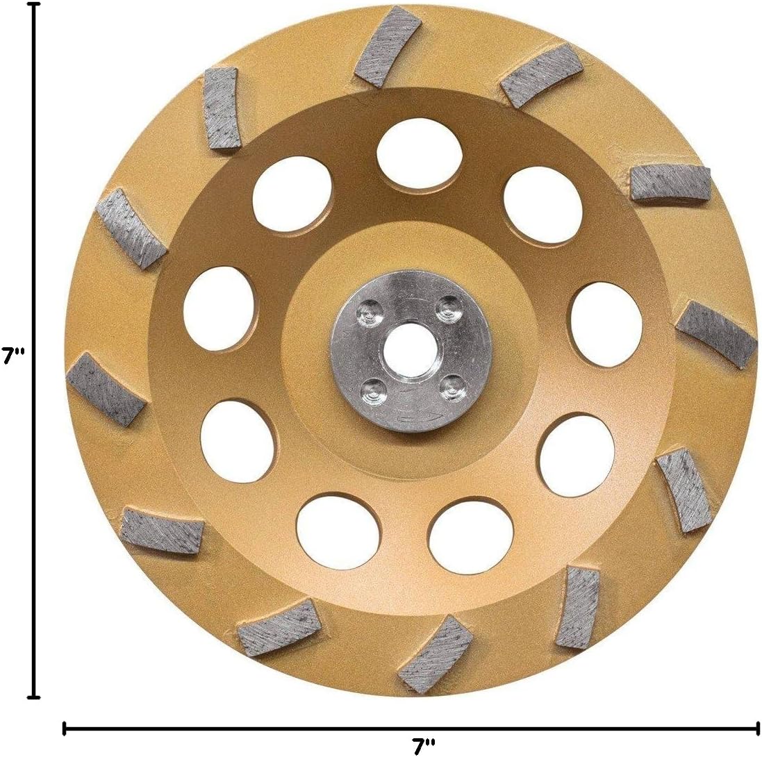 Makita A-96419 7' Low-Vibration Diamond Cup Wheel, 12 Segment Turbo