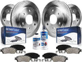 Detroit Axle - Brake Kit for Ford 2015 2016 2017 F-150 [Electronic Parking Brakes], Disc Brake Rotors Ceramic Brakes Pads with Hardware Replacement : 13.78' inch Front and 13.23' inch Rear Rotor