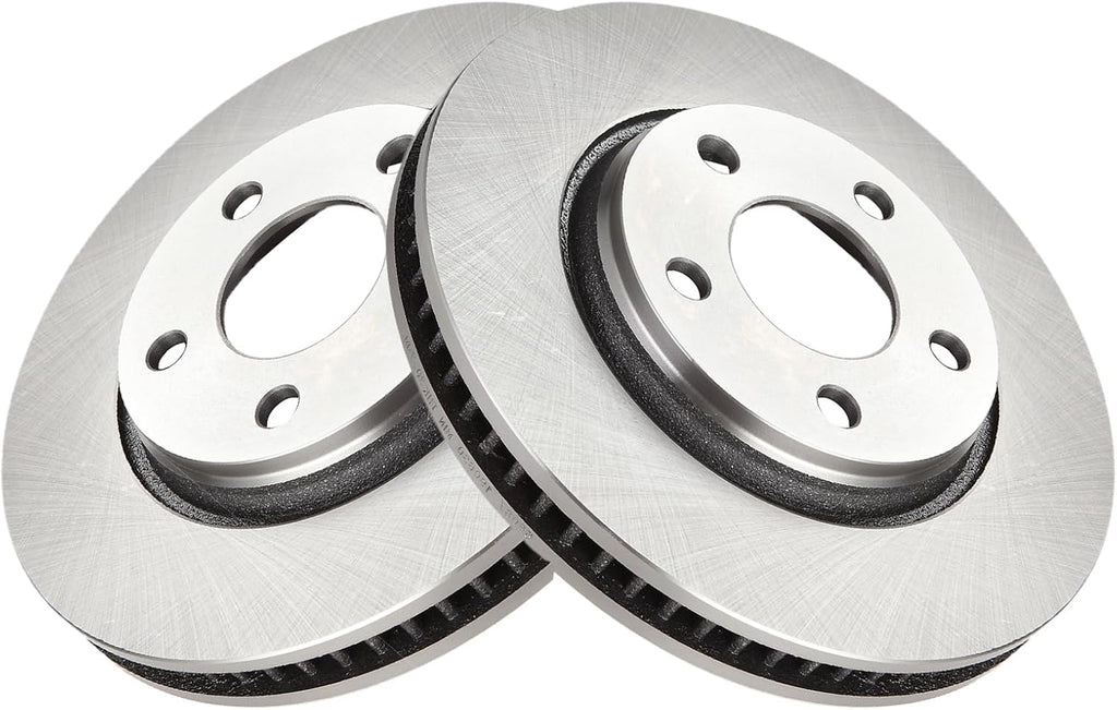 TRQ Front Brake Pad and Rotor Set Ceramic Vented Rotors Compatible with 2004 Pontiac Grand Prix