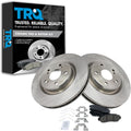 TRQ Front Brake Pad and Rotor Set Ceramic Vented Rotors Compatible with 2019 Acura RDX