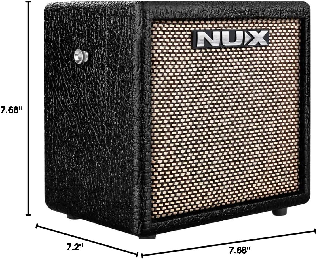 NUX Mighty 8BT MKII 8W Portable Modeling Amp, Acoustic, Electric, Bass Guitar amp Modeling and Cabinet IRs, Bluetooth，36 Default IRs, 6.5' FRFR Speaker,7 Presets, Drum Machine