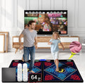 Music Dance Mat for Kids & Adults,Fitness Dance Game Mat for TV Use,64GB Memory Card, 899 Games, 650 Songs & 75 Music Videos,Premium Soft Flannel Material,Home Exercise Gift for Children