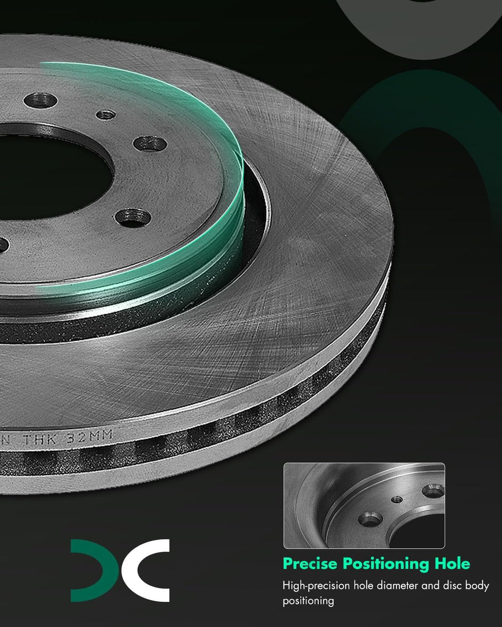 SCITOO - Brake Kits For Ford For Expedition 2010-2021,For F-150 2010-2020,For Lincoln For Navigator 2010-2021 Front Disc Brake Rotors and Semi Metallic Brakes Pads Replacement: 54153;D1414-8528