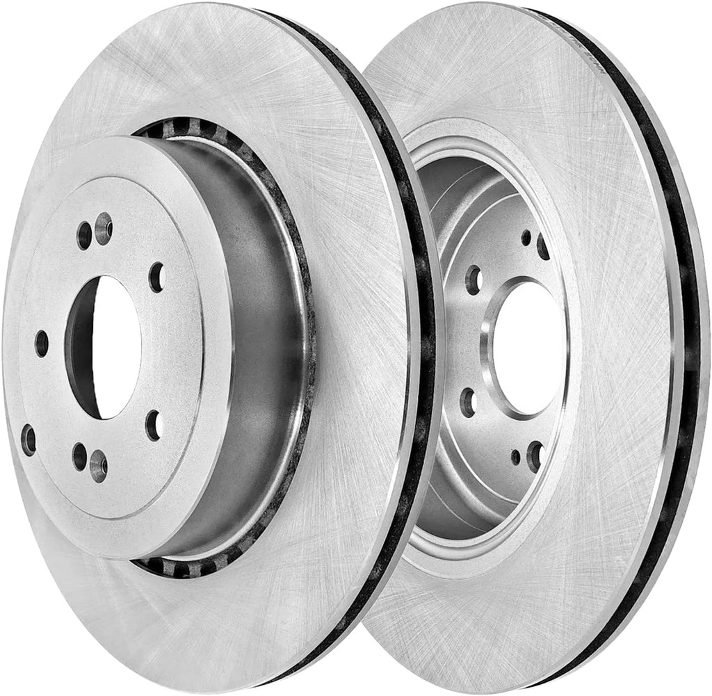 Detroit Axle - Brake Kit for 2018-2022 Kia Stinger 2019-2022 Genesis G70, Disc Brake Rotors Ceramic Brakes Pads 2019 2020 2021 Replacement : 13.78' inch Front and 13.39' inch Rear Rotor