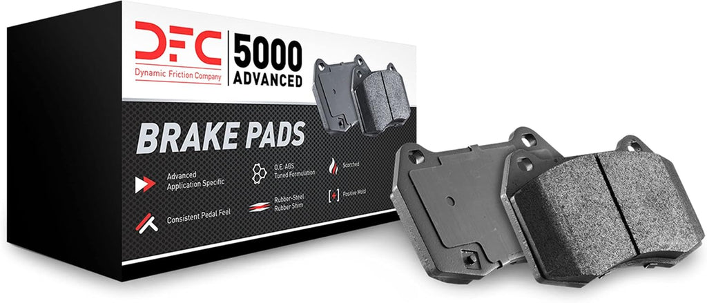 Dynamic Friction Company Brake Kit For 2017-2020 Porsche Macan| Front and Rear 5000 Advanced Brake Pads and Rotors Kit|Hardware included