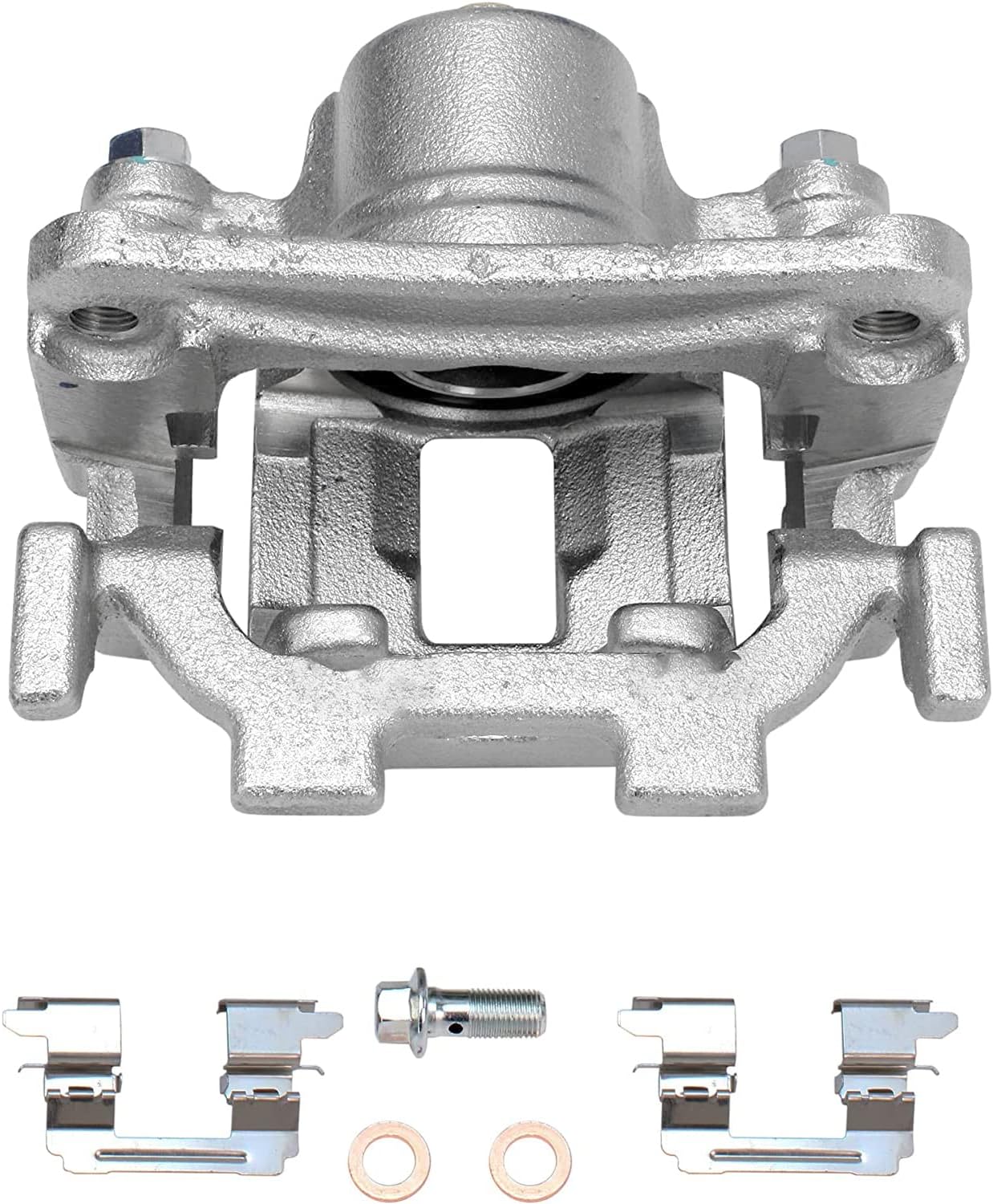 Detroit Axle - Rear Brake Kit for INFINITI JX35 M37 Q70L M56 Q70 Q60 for Nissan Pathfinder Quest Murano Drilled Rotors Brakes Pads Left Brake Caliper Replacement : 12.13' inch Rotor