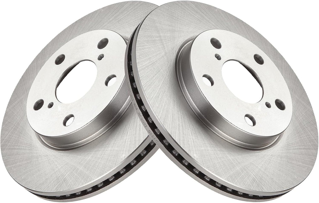 TRQ Front and Rear Ceramic Brake Pad and Rotor Set Compatible with 2008-2015 Scion xB
