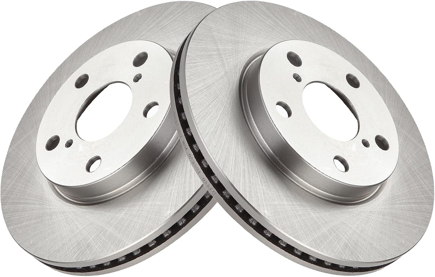 TRQ Front and Rear Ceramic Brake Pad and Rotor Set Compatible with 2008-2015 Scion xB