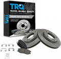 TRQ Front Brake Pad and Rotor Set Ceramic Compatible with 2007-2009 Kia Sorento