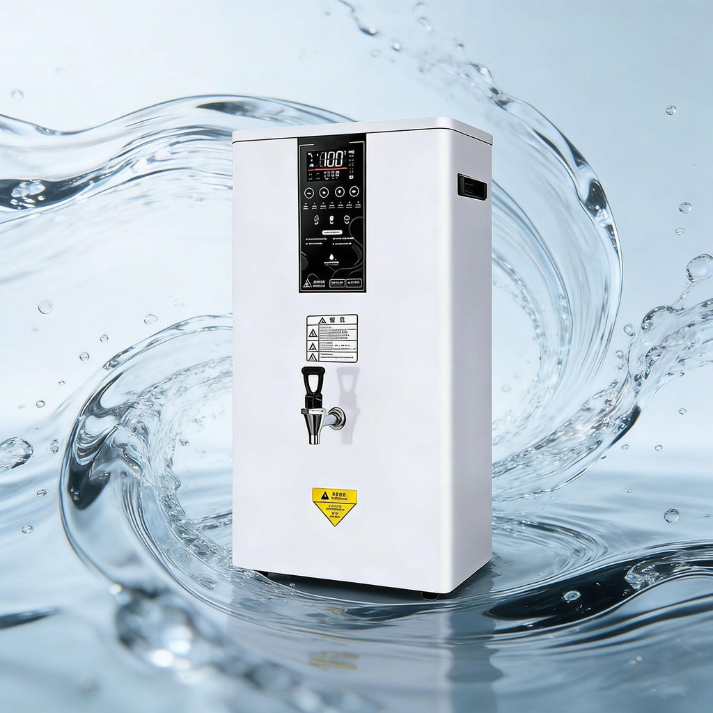 Energy-Saving Wall-Mounted Instant Hot Water Dispenser Automatic Boiler with Precise Temperature Control 104°F-212°F,Large Capacity for Offices,Canteens,Cafes White-60L