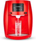 Rivos Spirit Smart Water Dispenser, Hot & Cold Countertop Dispenser, 316 Stainless Steel, Shabbat-Compatible System with Filter & Carbon Filter, Eco-Friendly Home & Office Hydration (Cherry Red)