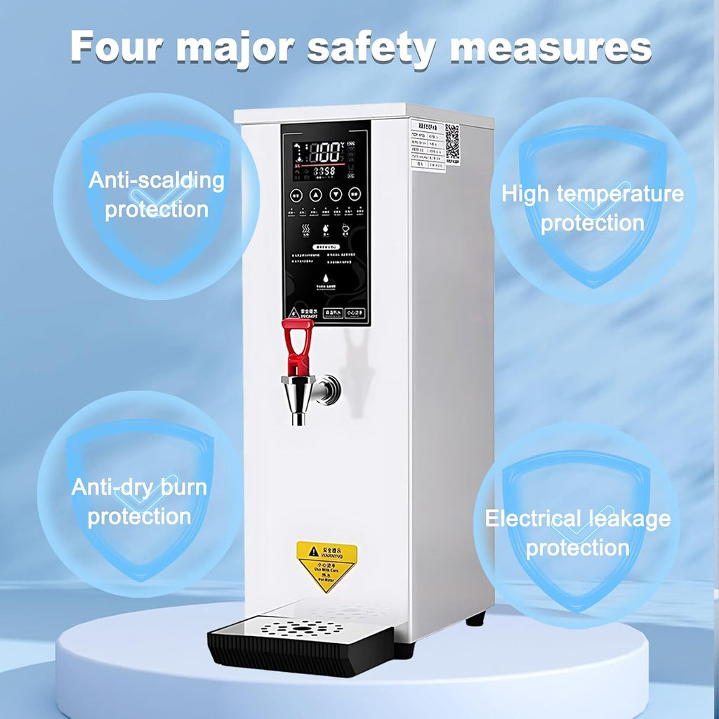 3000W Hot Water Dispenser, Electric Water Boiler with Triple-Layer Thermal Insulation, 304 Stainless Steel Liner for Home and Office