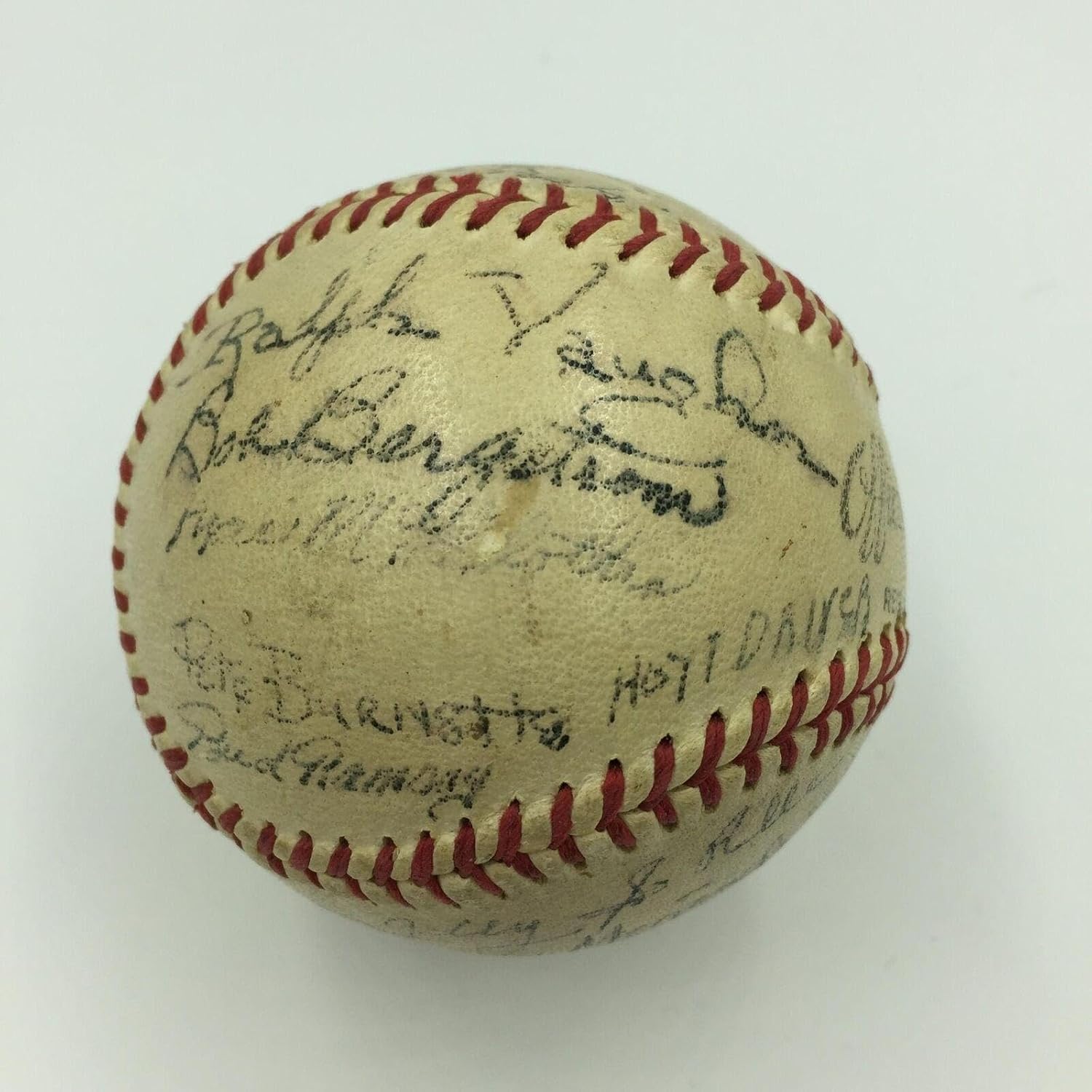 RARE Ted Williams World War 2 WW2 Team Signed Game Used Baseball PSA DNA COA - Autographed Baseballs