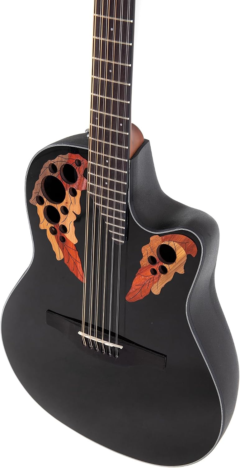 Ovation Elite Celebrity Mid-depth 12-string Black