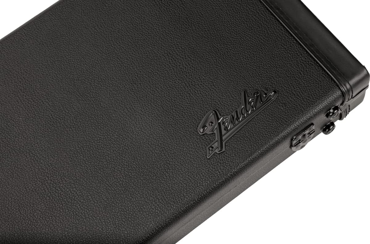 Fender® Classic Series Wood Case for Strat®/Tele® - Blackout Case for Electric Guitar, Colour: Blackout (All Parts in Black)