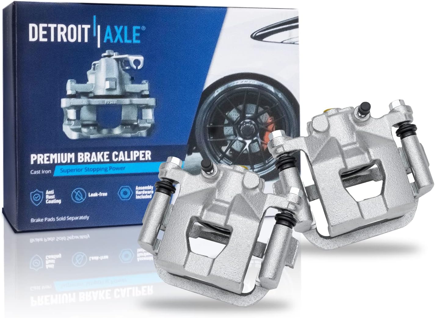 Detroit Axle - Rear Brake Kit for Nissan Maxima Altima Drilled and Slotted Brake Rotors Ceramic Brakes Pads Brake Calipers Replacement: 11.50' inch Rear Rotors