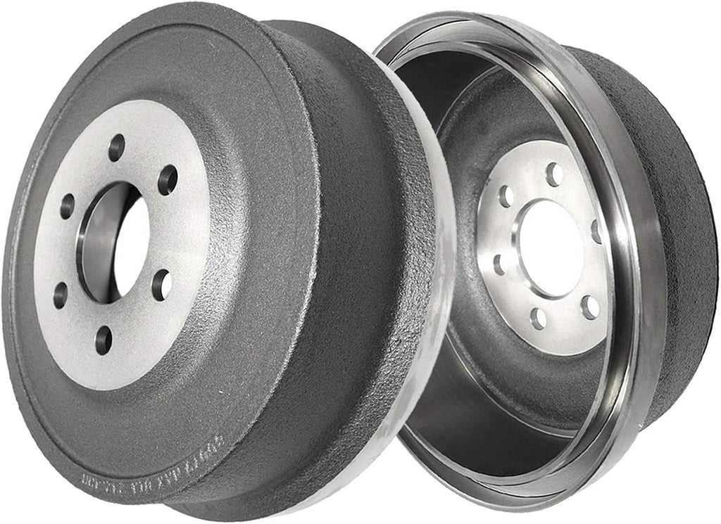 Detroit Axle - Brake Kit for 1998-2002 Dodge Durango 00-02 Dakota Replacement Front Drilled & Slotted Disc Brake Rotors 1999 2000 2001 REAR Brakes Drums: 11' inch Brake Drum