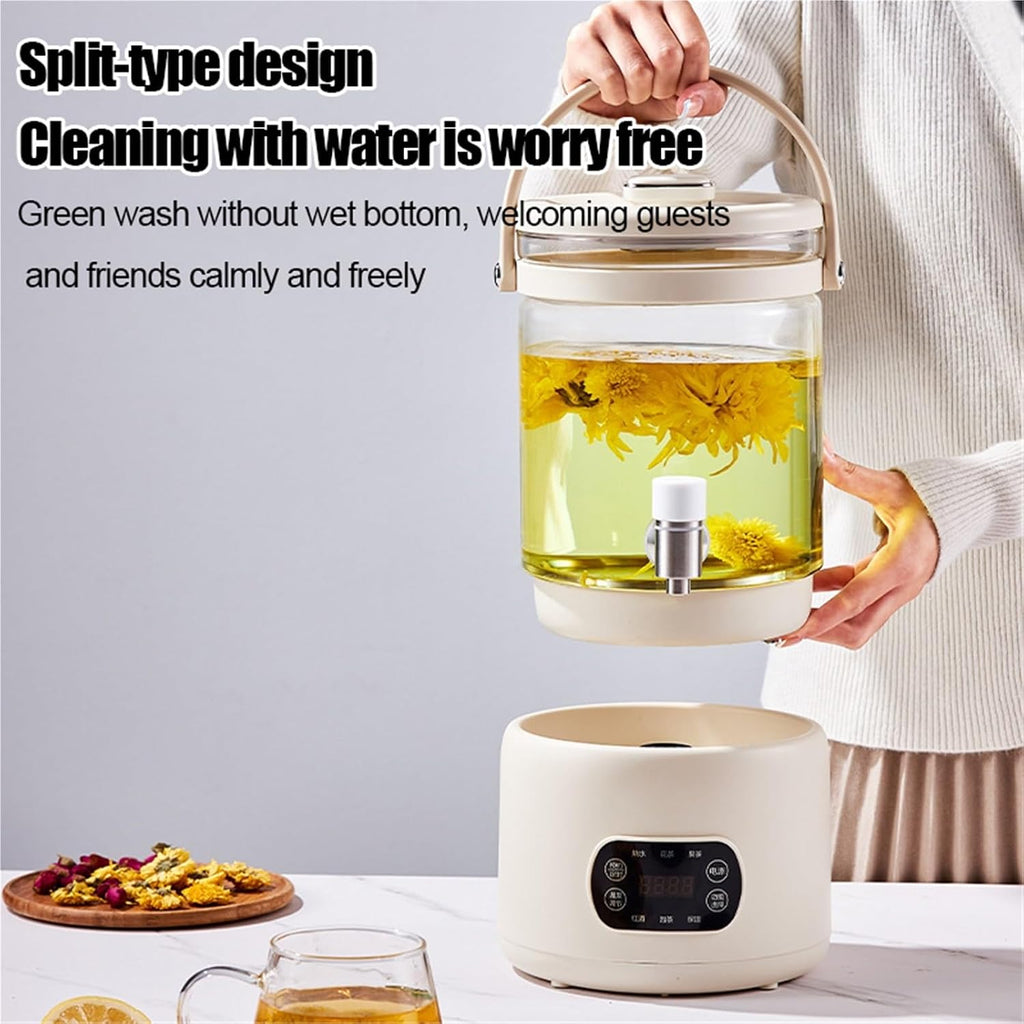 3L Glass Electric Kettle With Touchscreen,Health Pot With Strainer,Adjustable 40–90°C Temperature, 24-Hour Heat Retention, High Borosilicate Glass Body With Detachable Tea Infuser For Brewing