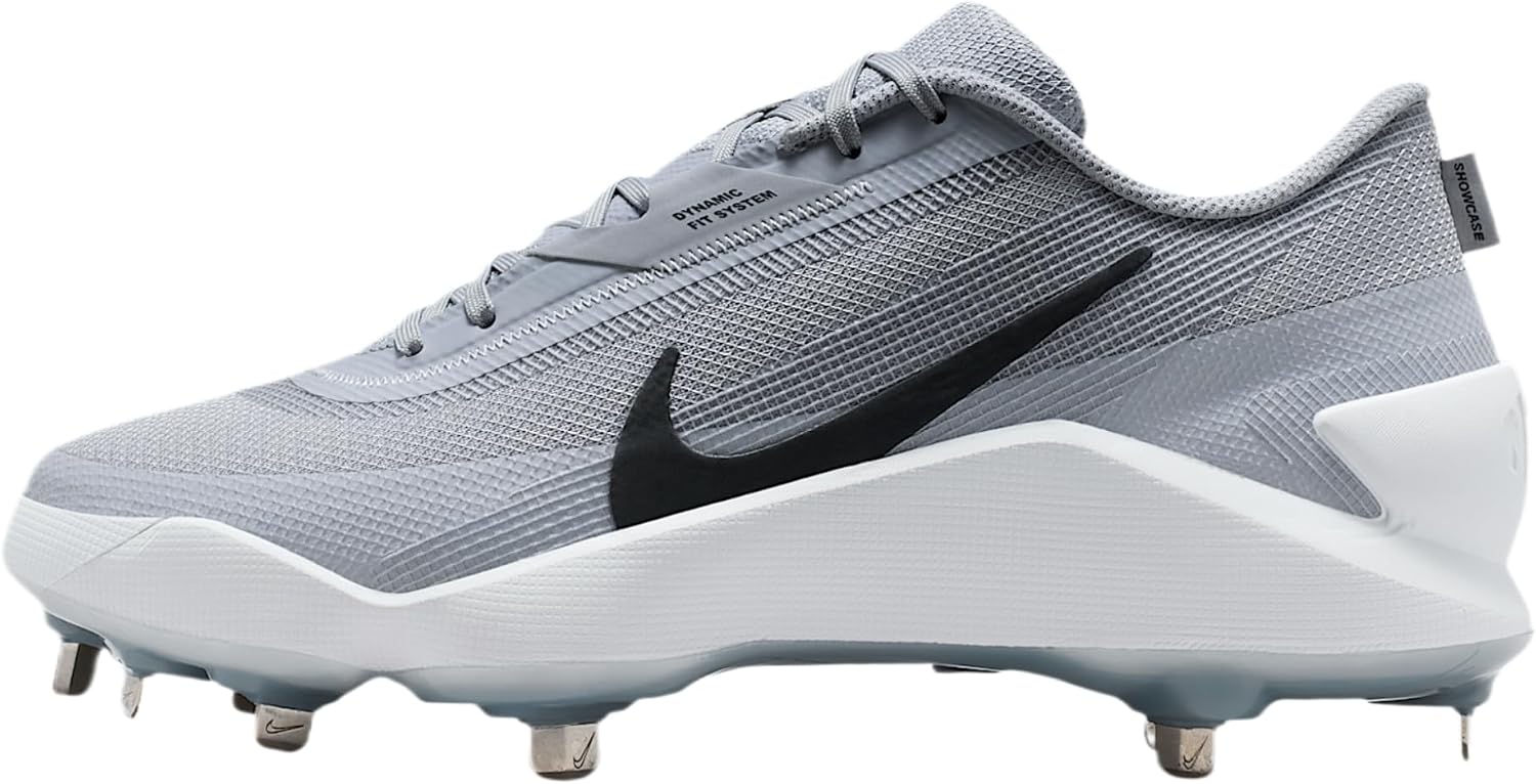 Nike Diamond Showcase MTL Baseball Cleats (Wolf Grey/White/Black)