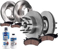 Detroit Axle - SRW Brake Kit for Ford 2012-2022 F-250 2013-2022 F-350 Super Duty Disc Brake Rotors Ceramic Brakes Pads 2014 2015 2016 2017 2018 2019 2020 2021 Replacement : 14.29' inch Rotor