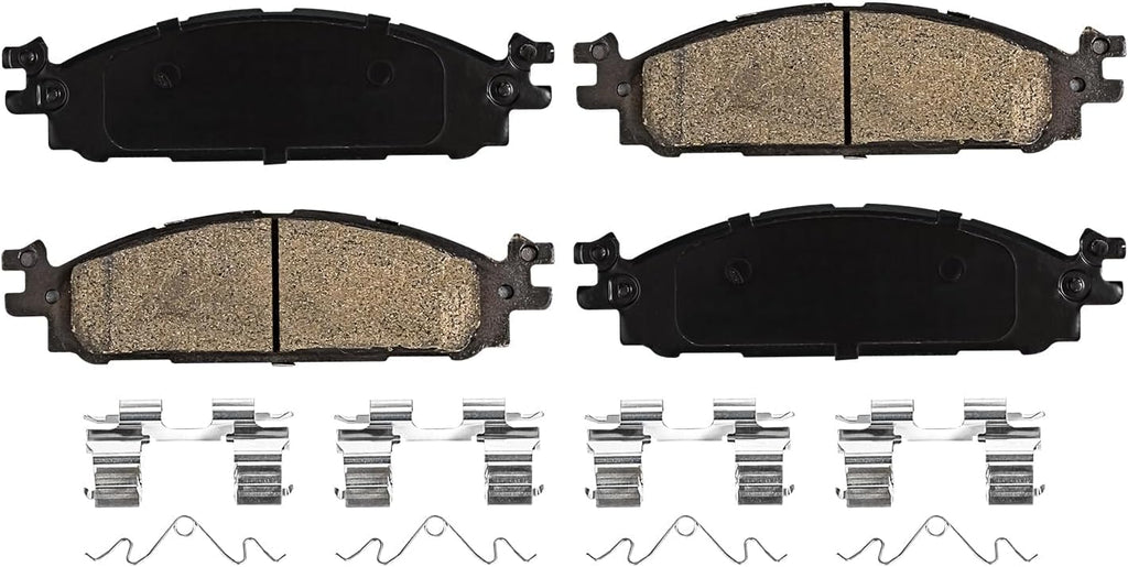 Detroit Axle - Front Brake Kit for 2006-2012 Ford Fusion 2007-2012 Lincoln MKZ 2006-2011 Mercury Milan 2006-2013 Mazda 6, Disc Brake Rotors Ceramic Brakes Pads w/Hardware: 12.80 inch Front Rotor