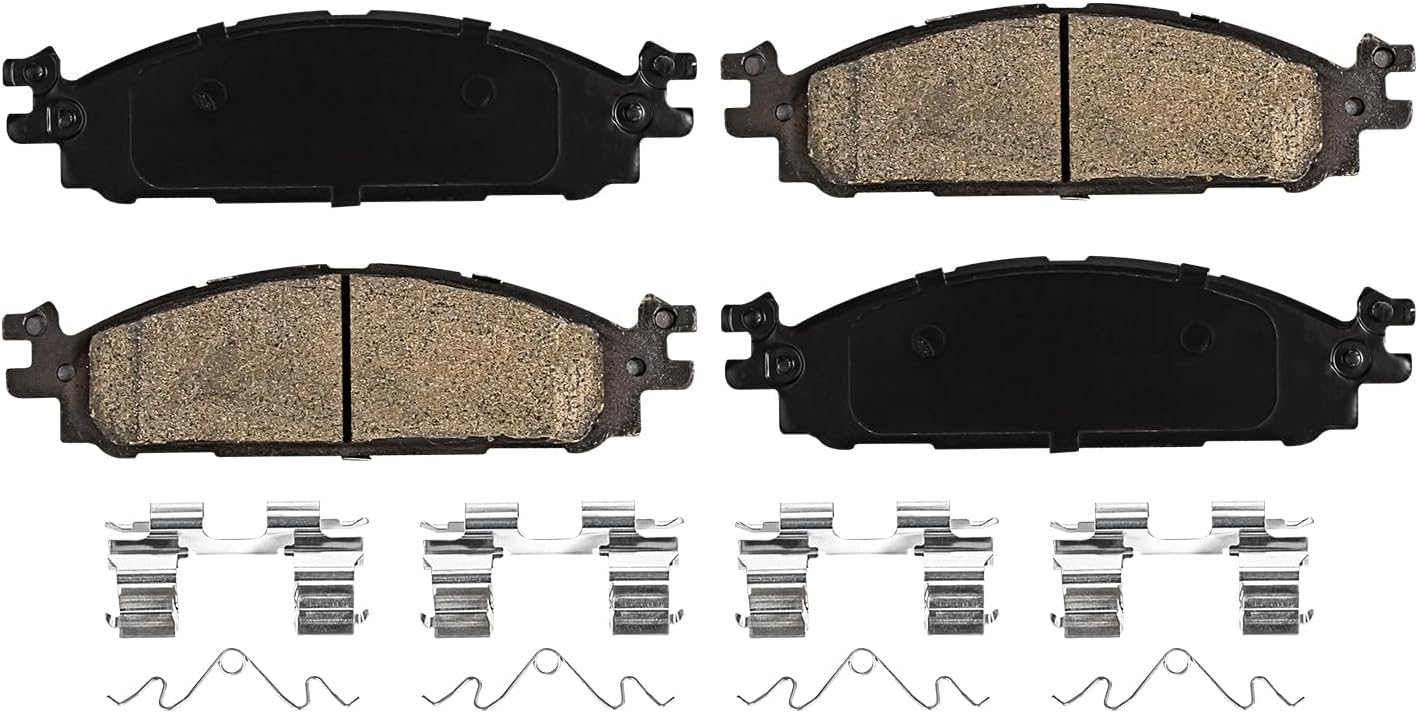 Detroit Axle - Front Brake Kit for 2006-2012 Ford Fusion 2007-2012 Lincoln MKZ 2006-2011 Mercury Milan 2006-2013 Mazda 6, Disc Brake Rotors Ceramic Brakes Pads w/Hardware: 12.80 inch Front Rotor