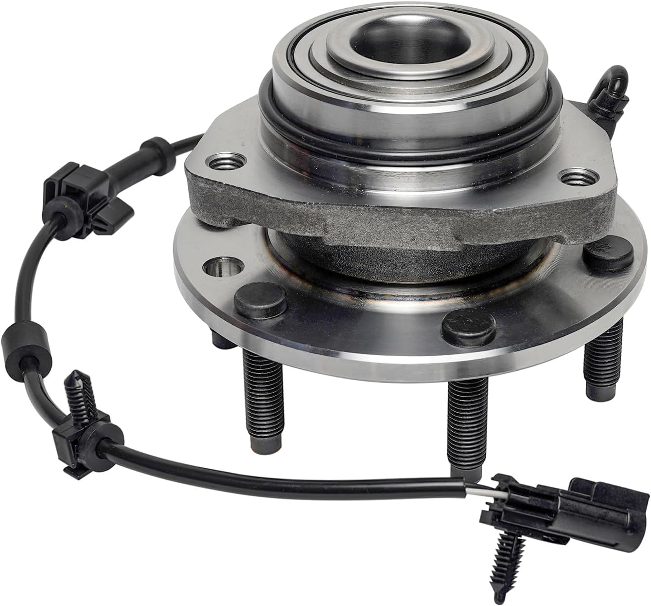 Detroit Axle - Front Brake Kit Wheel Bearing Hubs for Chevy Trailblazer GMC Envoy Buick Rainier Disc Brake Rotors Ceramic Brakes Pads Wheel Bearing Hubs Assembly Replacement [12.80 inch Rotors]