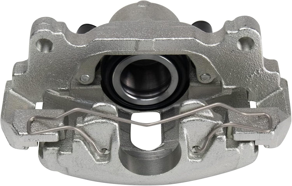 TRQ Front Brake Pad and Rotor Set Ceramic Rotors Calipers Hardware Compatible with 2013 Volkswagen GTI 2011 Jetta