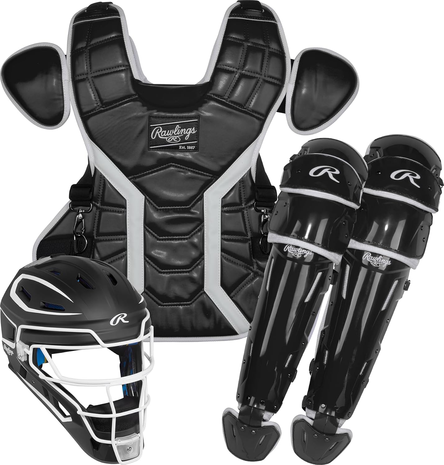 Rawlings | MACH PRO Series Baseball Catcher's Set | NOCSAE Certified | Adult & Intermediate Sizing | Multiple Colors