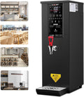 Commercial Instant Water Dispenser,25 L Capacity,1000 w Desktop Electric Hot Water Boiler,60°C to 100°C Adjustable Black
