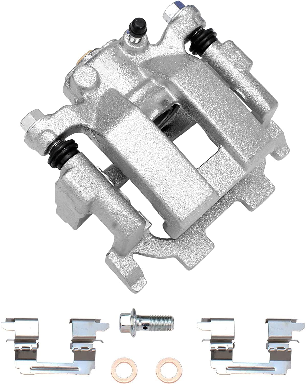 Detroit Axle - Rear Brake Kit for INFINITI JX35 M37 Q70L M56 Q70 Q60 for Nissan Pathfinder Quest Murano Drilled Rotors Brakes Pads Left Brake Caliper Replacement : 12.13' inch Rotor