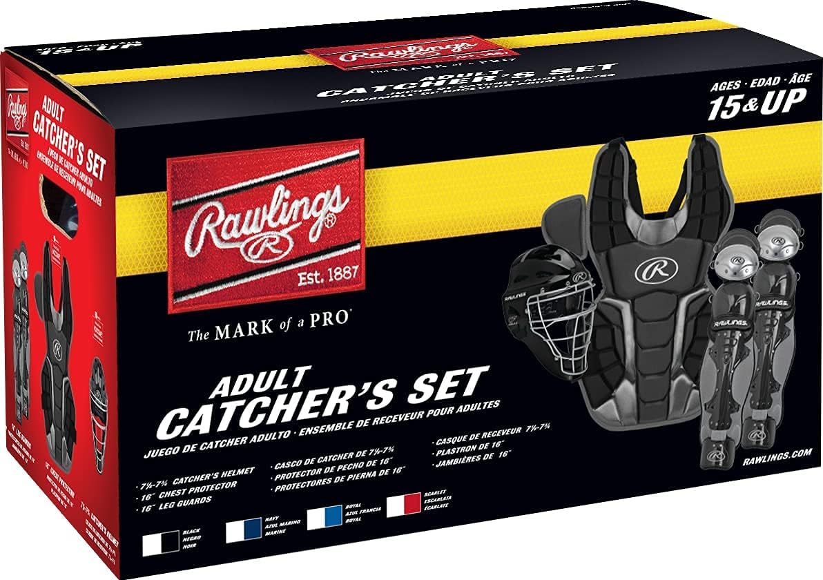 Rawlings | Renegade Series Baseball Catcher's Set | NOCSAE Certified | Adult | Intermediate | Youth | Multiple Colors