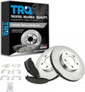 TRQ Front Brake Pad and Rotor Set Ceramic Vented Rotors Compatible with 1998-2002 Chevrolet Camaro Pontiac Firebird